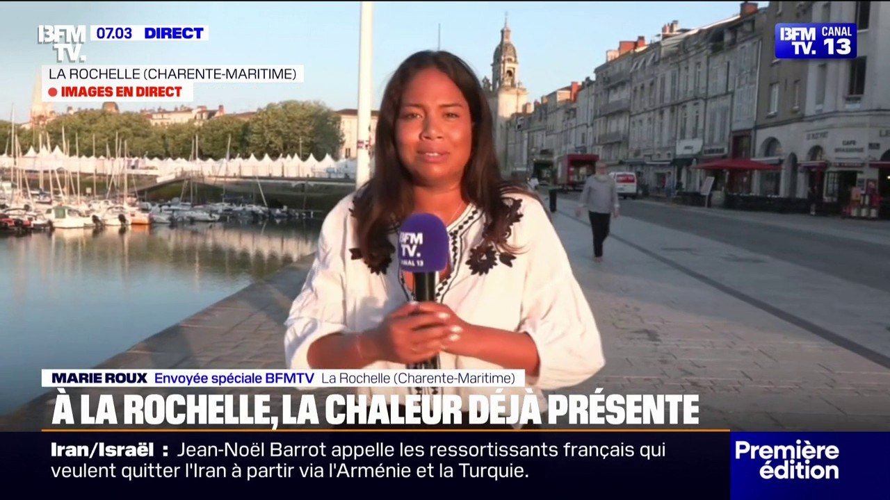 Canicule: à La Rochelle, le thermostat atteint déjà les 22°C à 7h du matin