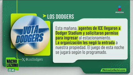ICE quiso entrar al estadio de Los Dodgers pero les negaron la entrada