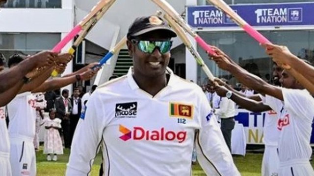 Angelo Mathews को मिला 'Guard of Honour'