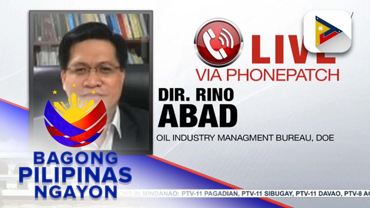 Panayam kay DOE-Oil Industry Management Bureau Dir. Rino Abad ukol sa mga hakbang hinggil sa posibleng epekto sa presyo ng langis dulot ng tensyon sa pagitan ng Iran at Israel