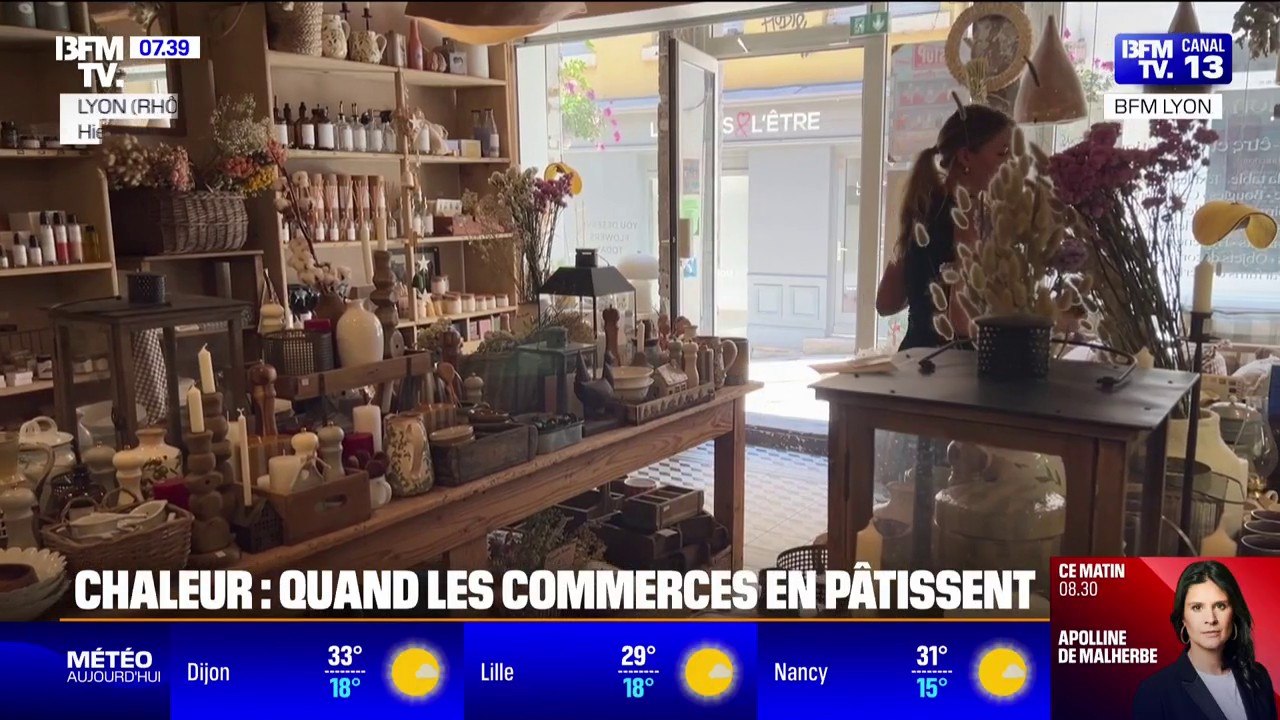 À cause des fortes températures, certains commerces lyonnais ferment aux heures les plus chaudes