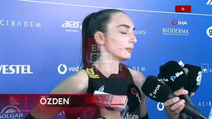 Berka Buse Özden: Umarım kazanarak devam edeceğiz