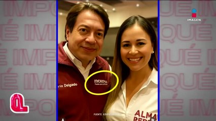 Morenista sube una foto con Mario Delgado, pero es falsa