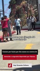 Cansan por hasta por dos meses en centros de detención a migrantes deportados por Tijuana.