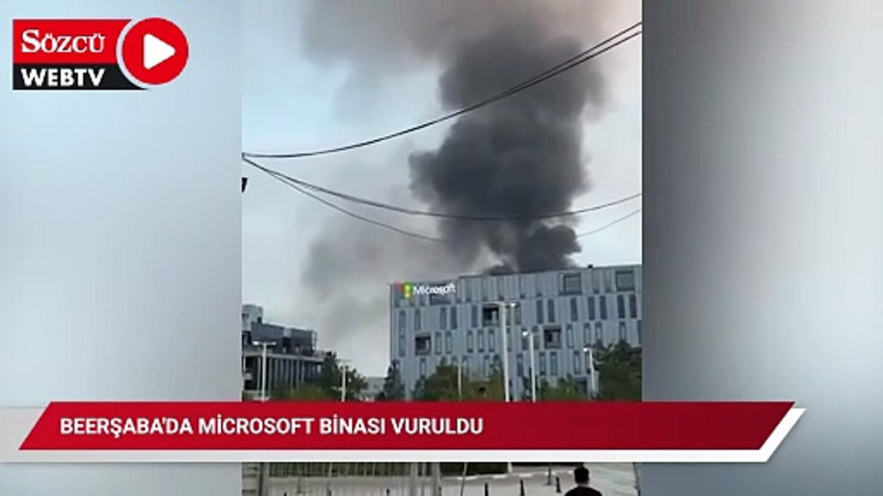 Beerşaba'da Microsoft binası vuruldu