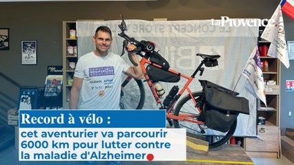 Record à vélo : cet aventurier va parcourir 6000 km pour lutter contre la maladie d'Alzheimer