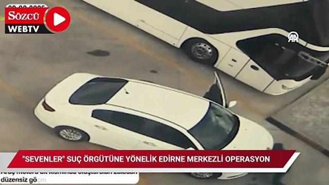Sevenler suç örgütüne yönelik Edirne merkezli operasyonda yakalanan zanlılar adliyede