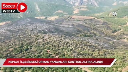 Kepsut ilçesindeki orman yangınları kontrol altına alındı