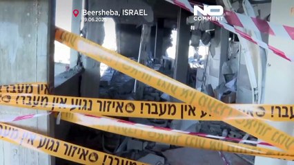Iranian missile strike sparks fires and causes damage in Beersheba