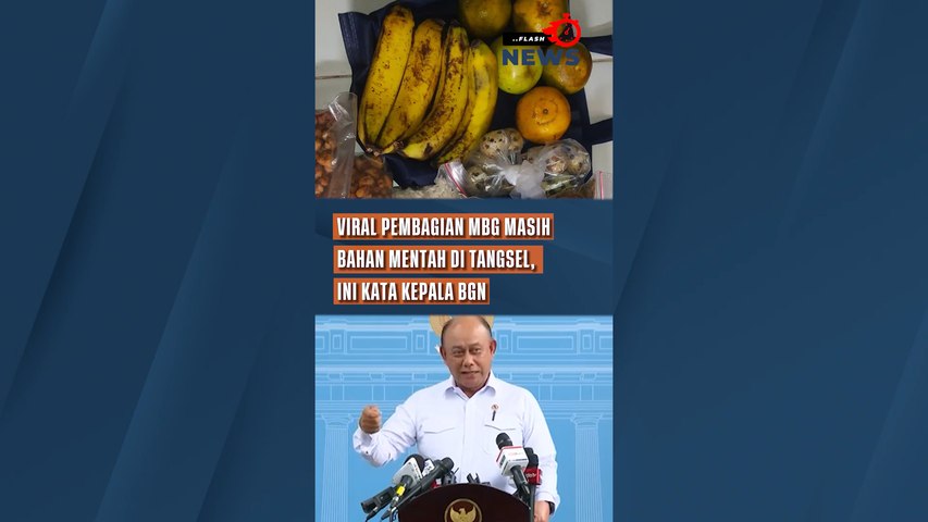 Viral Pembagian MBG Masih Bahan Mentah di Tangsel, Ini Kata Kepala BGN