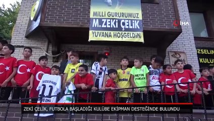 Zeki Çelik, futbola başladığı kulübe ekipman desteğinde bulundu