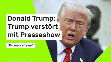 Donald Trump: Trump verstört mit Presseshow - "Es war seltsam"