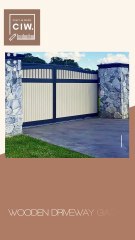 Stylish Timber & Wooden Driveway Gates by Craftinwood