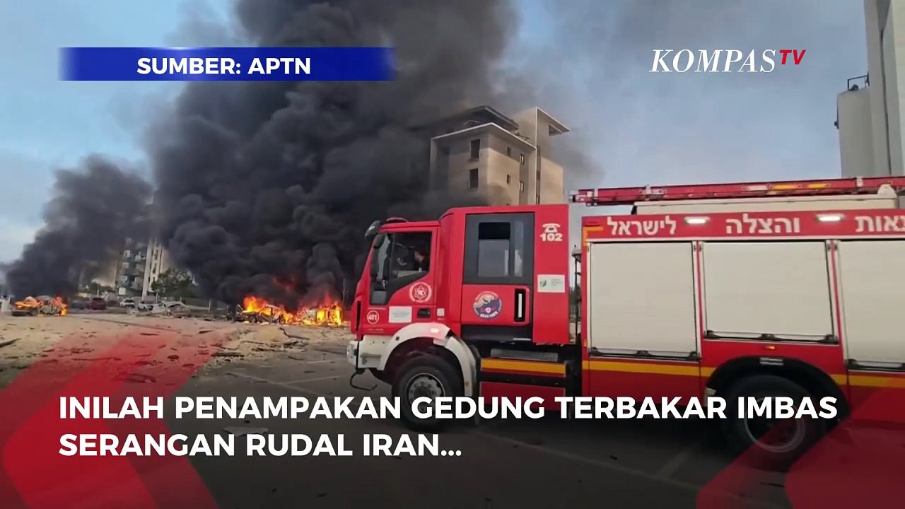 Serangan Rudal Iran Terbaru Bikin Gedung Terbakar di Selatan Israel