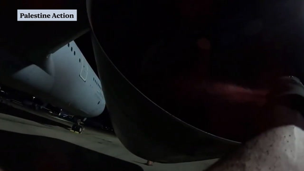 Palestine Action break into RAF Brize Norton and damage two military aircrafts