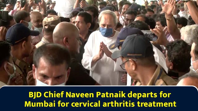 BJD Chief Naveen Patnaik departs for Mumbai for cervical arthritis treatment