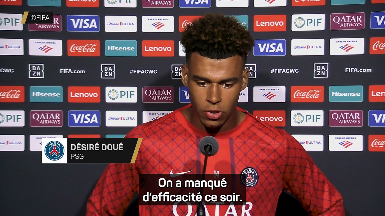 Doué après la défaite face à Botafogo : "On est frustré"