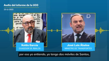 Koldo García a Ábalos: "Lo tuyo es un juego de niños comparado con Santos"