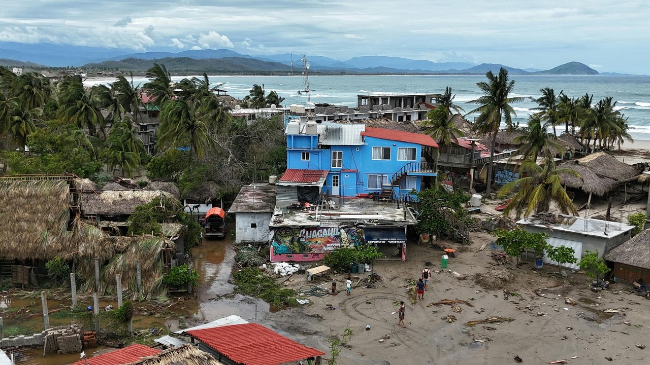 Tod und Zerstörung durch Hurrikan 'Erick' in Mexiko