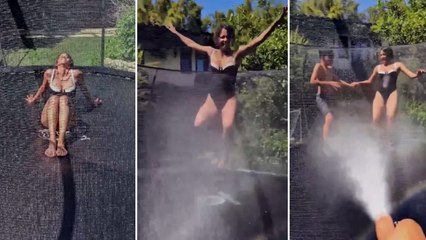 Halle Berry torna bambina a 58 anni: salta sul trampolino con un fisico al top