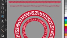 How to create circular border pattern in CorelDraw