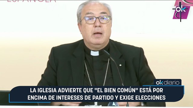 La Iglesia advierte que el bien común está por encima de intereses de partido y exige elecciones