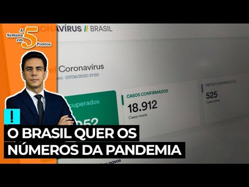 A Semana em 5 Pontos: o Brasil quer os números da pandemia