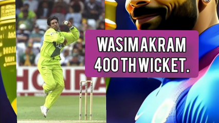WASIM AKRAM 4TIMES OUT DAMIEN MARTIN.