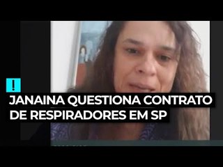 Janaína Paschoal questiona contrato de respiradores do governo Doria