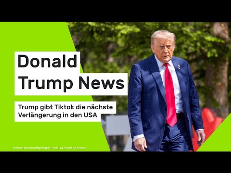 Donald Trump gibt Tiktok die nächste Verlängerung in den USA