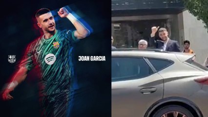 Joan García ya está en las oficinas del Barça para firmar su nuevo contrato