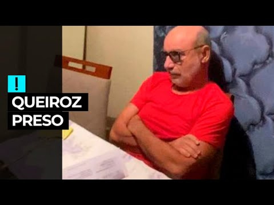 O momento da prisão de Queiroz