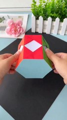 Rainbow Origami Pen Holder