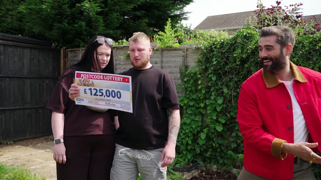 Holidays, houses, and lots of purple - families in Northamptonshire village win share of £1million on Postcode Lottery