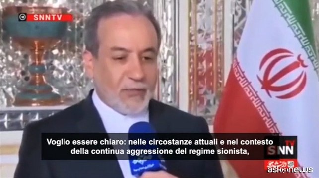Iran, Araghchi: nessun colloquio con Usa finché Israele bombarda