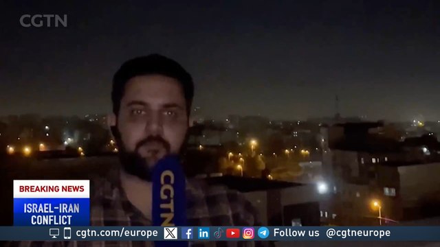 CGTN’s Tehran report interrupted by Israeli missiles