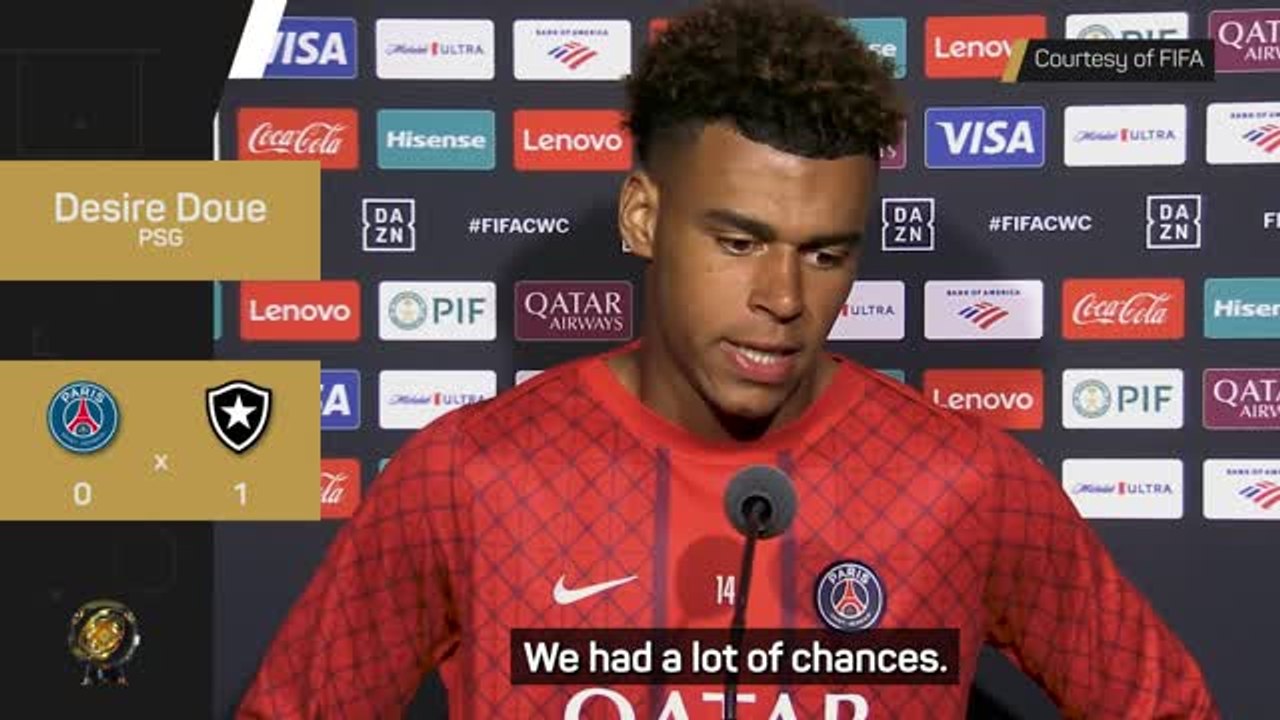 Doue urges PSG to 'bounce back' from Botafogo humbling