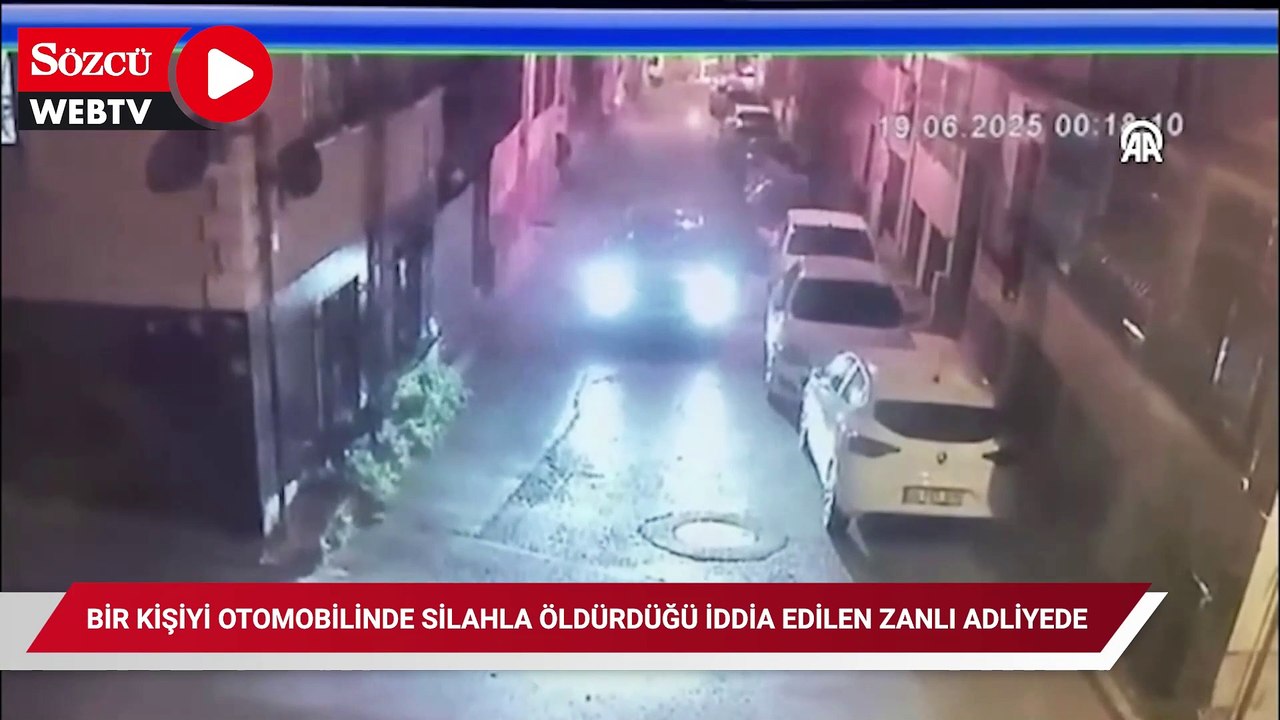 Fatih'te bir kişiyi otomobilinde silahla öldürdüğü iddia edilen zanlı adliyede