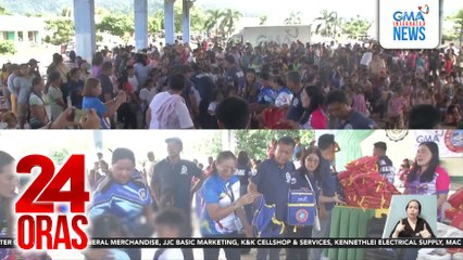 1,984 estudyante sa Casiguran at Dinapigue, binigyan ng school supplies ng GMAKF | 24 Oras
