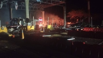 Atentado con explosivos en peaje de La Guajira deja dos personas muertas