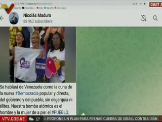 Pdte. Nicolás Maduro: Se hablará de Venezuela como la cuna de la nueva democracia popular y directa