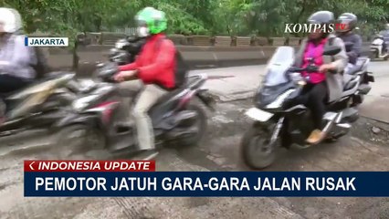 Pemotor Jatuh Gara-Gara Jalan Rusak di Penjaringan, DPRD DKI Jakarta Sidak Lokasi