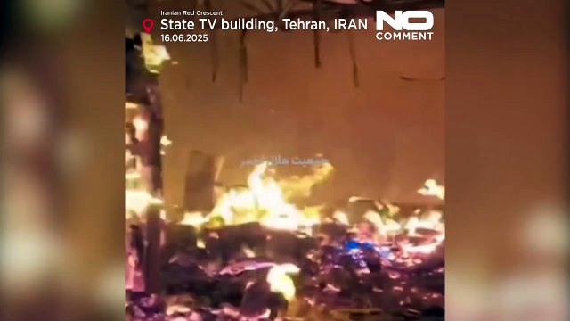 Imagens mostram consequências de ataque israelita na TV estatal iraniana