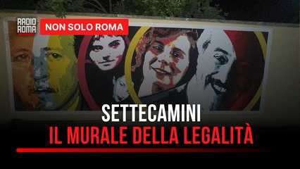 A Settecamini il murale "Coltiviamo il ricordo", l'opera dedicata agli eroi della legalità