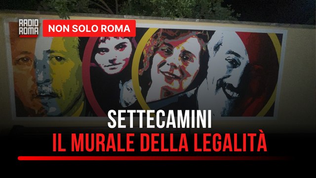 A Settecamini il murale Coltiviamo il ricordo , l'opera dedicata agli eroi della legalità