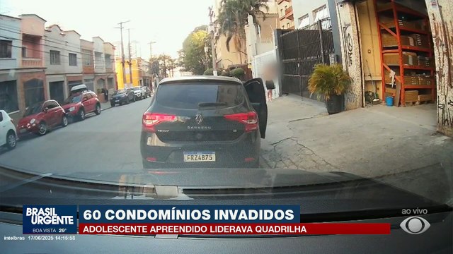 Veja momento da prisão de adolescente que invadiu 60 condomínios em SP