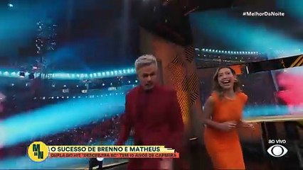 Brenno e Matheus cantam “Falou Rodeio” e animam o Melhor da Noite