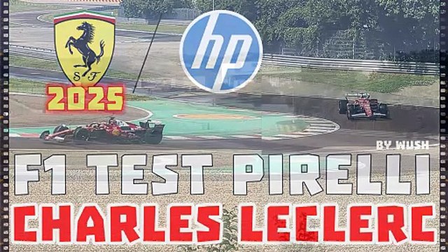 F1 2025 Rainy test in Fiorano with Charles Leclerc - Ferrari test Pirelli sulla pista di Fiorano