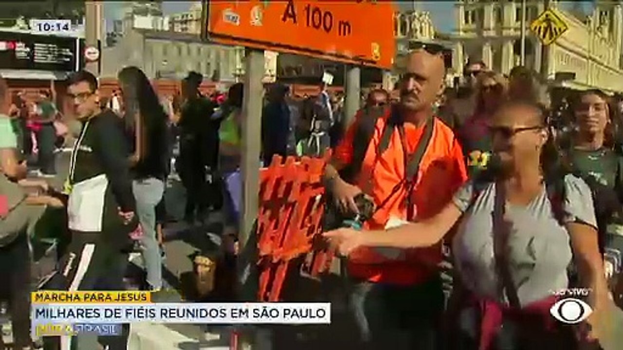 Marcha para Jesus reúne milhares de pessoas em SP