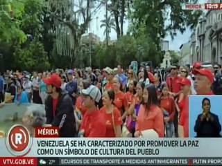 Merideños promueven la paz en el mundo como símbolo de cultura con movilización civil
